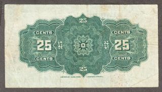 1900 Dominion of Canada - 25 Cents Bank Note - VF - Pinholes - DC - 15a - AF07 2