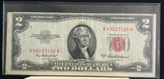 Series 1953 A $2 Two Dollar Legal Tender Note Fr - 1510 Af5