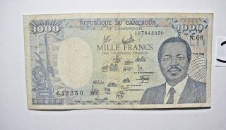 Cameroun 1000 F Francs 1989 / N.  06