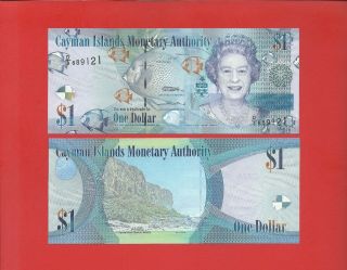 Cayman Islands 2010 $1 Pick 38c Queen Elizabeth Uncirculated