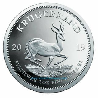 Proof Krugerrand 1oz Silver Coin South Africa 2019