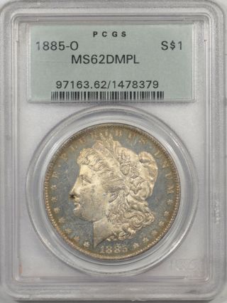 1885 - O Morgan Dollar Pcgs Ms - 62 Dmpl