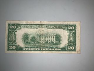 1934 - A $20 TWENTY DOLLARS FRN FEDERAL RESERVE NOTE YORK,  NY 5