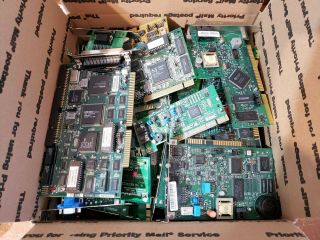 8 - 9 Lbs Computer Pc Boards Finger Cards For Scrap Gold / Metals Recovery Parts