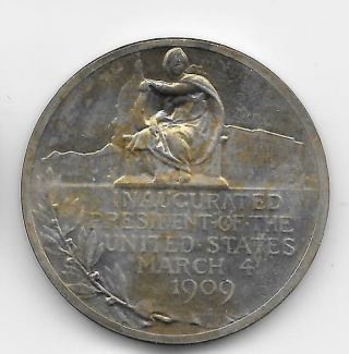 Vintage Exonumia Token:Bronze 1909 President William H Taft Inaugural Medal 1.  3 