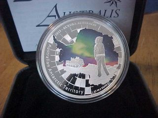 2013 Perth Aurora Australis 1 Oz.  Silver Coin - - Low Mintage W/coa