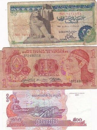 7 1937 - 2011 Circulated Notes From All Over