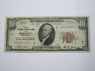 1929 $10 York Federal Reserve Bank I National Currency Banknote ✮no Reserve✮