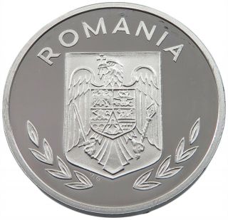 ROMANIA 100 LEI 1996 ALUMINIUM PATTERN PROOF alb38 141 2