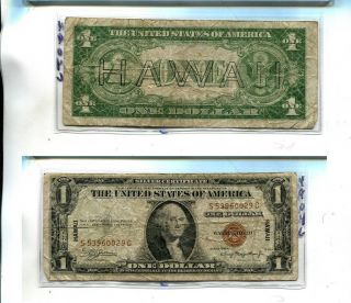 1935 A $1 Hawaii Brown Seal Currency Note Vg G 4904l