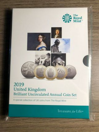 2019 United Kingdom Annual Brilliant Uncirculated Coin Set From The Royal