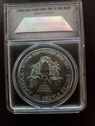 2015 (W) $1 American Silver Eagle Dollar ANACS MS70 2