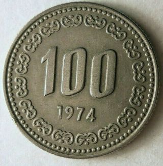 1974 South Korea 100 Won - Coin - - Bargain Bin 169