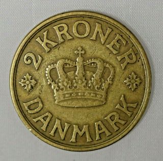 Key Date 1924 Denmark 2 Kroner Coin KM 825 2