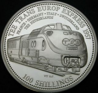 Somalia 100 Shillings 2007 Proof - Silver - Tee Trans Europ Express - 3460 ¤