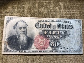 1866 50 Cents Fractional Currency - Stanton 4th Issue -
