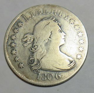 1806 Bust Quarter Scratch