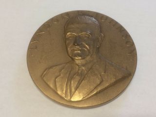 Inauguration Of Lyndon B.  Johnson Bronze Medal