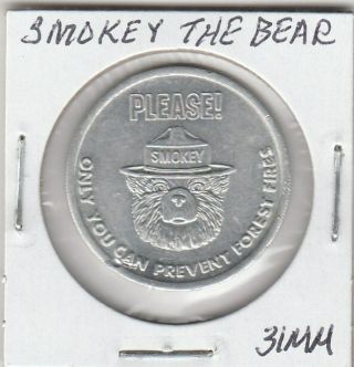 (n) Token - Smokey The Bear - U.  S Department Of Agriculture - 31 Mm