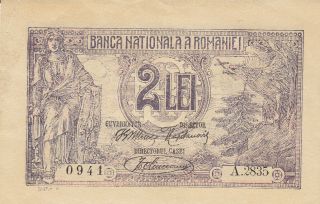 1920: Romania 2 Lei 17 Iulie1920 Roumanie Rumänien