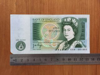 Uk Great Britain 1 Pound P 377a.  - J.  B.  Page