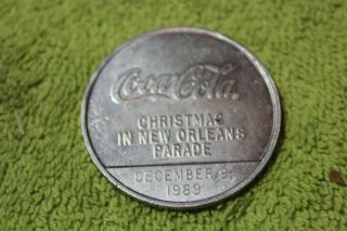 1989 - Token - Medal - Coca - Cola - Christmas In Orleans Parade - French Market