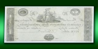 Maryland Farmers & Merchants Bank of Baltimore $5 Obsolete Note Gem Unc 3