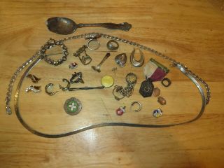 5 Oz Or 140 Grams Of Sterling Silver For Scrap Or Wear Herringbone Chain Pins