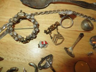 5 OZ or 140 grams of Sterling silver for scrap or wear herringbone chain Pins 2