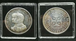 Portugal Monarchy Silver Coin - 1000 Reis 1898 (king D.  Carlos I)