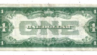 1928a $1 Blue Seal Silver Certificate Funny Back Vf Old Us Paper Money
