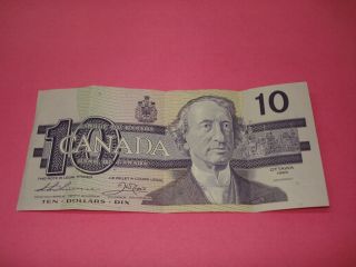 1989 - $10 Canada Note - Canadian Ten Dollar Bill - Aem4684293