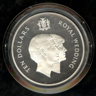 1981 Jamaica Silver 10 Dollars – Royal Wedding Commemorative