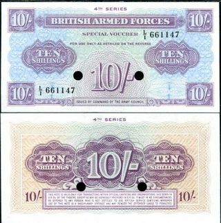 Great Britain British Armed Force 10 Shillings P M35 Unc
