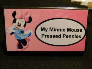 Elongated Pressed Penny Souvenir Album Book.  Minnie Mouse