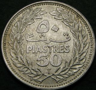Lebanon 50 Piastres 1952 - Silver - Xf/aunc - 2780 ¤