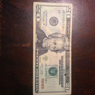$20 Twenty Dollar Star Note 2009