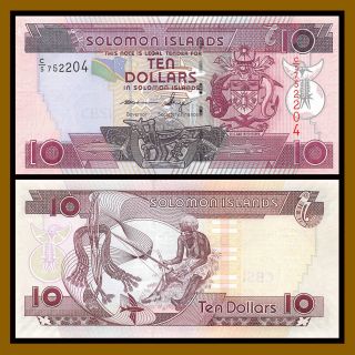 Solomon Islands 10 Dollars,  2009 P - 27b Unc