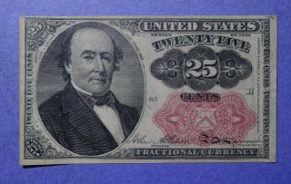 25 Cent Fractional Currency Fifth Issue F - 1309 Ch.  Vf