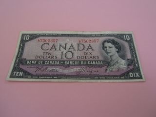 1954 - Canada $10 Bill - Canadian Ten Dollar Note - Ld7502357
