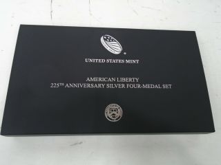 2017 American Liberty 225th Anniversary Silver 4 Four - Medal Set (w/box And)
