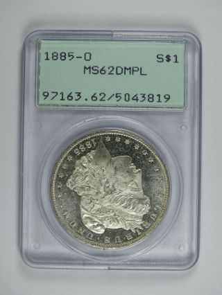 1885 O $1.  00 Morgan Silver Dollar Rattler Pcgs Ms - 62 Dmpl 6757