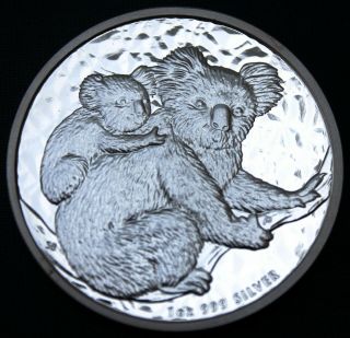 Australia 1$ Silver Proof 2008 Koala With Cub On Branch