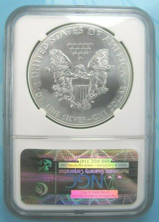 2012 AMERICAN SILVER EAGLE NGC MS70 EARLY RELEASES HIGHEST GRADE 2
