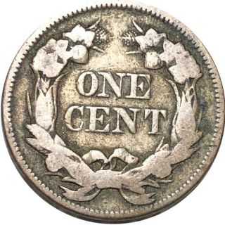 1858 Flying Eagle Cent Penny GRADE Coin.  Early Small Cent F vf 2