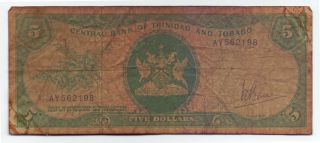 Trinidad And Tobago 5 Dollars 1964,  P - 31