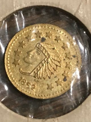 1852 California Gold Half Cent Uncertified 3