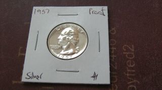 1957 Proof Washington Silver Quarter 1 Coin Af