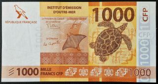 Banknote - 2014 French Pacific Territories 1000 Francs Banknote,  P6,  Unc