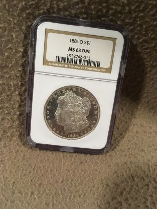 Morgan Silver Dollar 1884 - O Ngc Ms63dpl